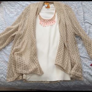 Lovely woman's tank top and cover up