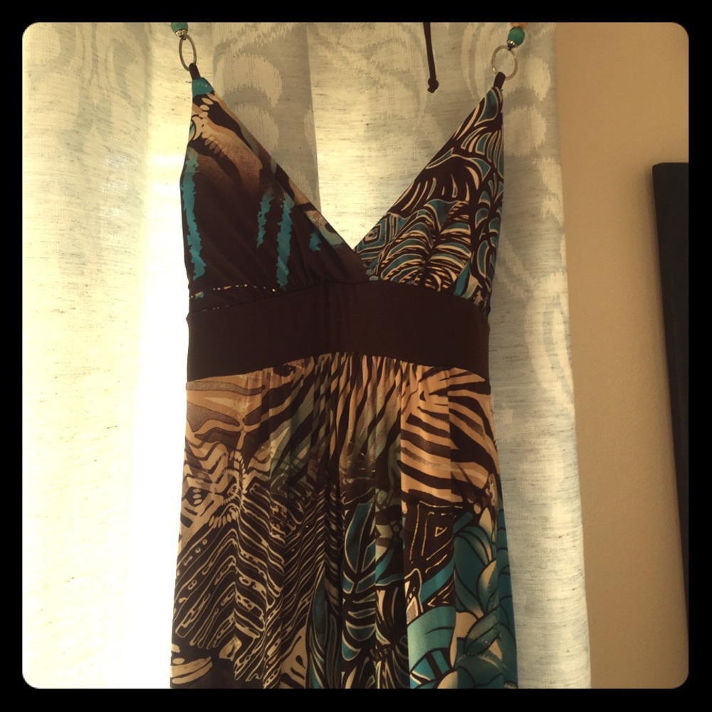 Aqua\ brown maxi!