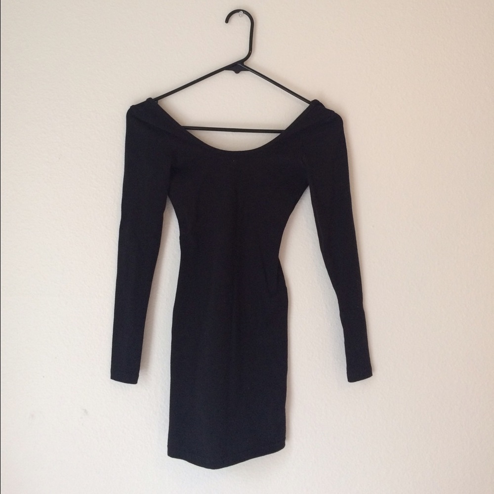 American Apparel fitted long sleeve mini