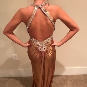 SALE - GOLD PROM DRESS!