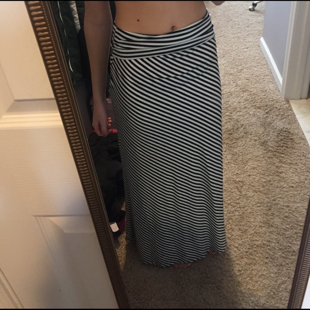 Striped Maxi Skirt