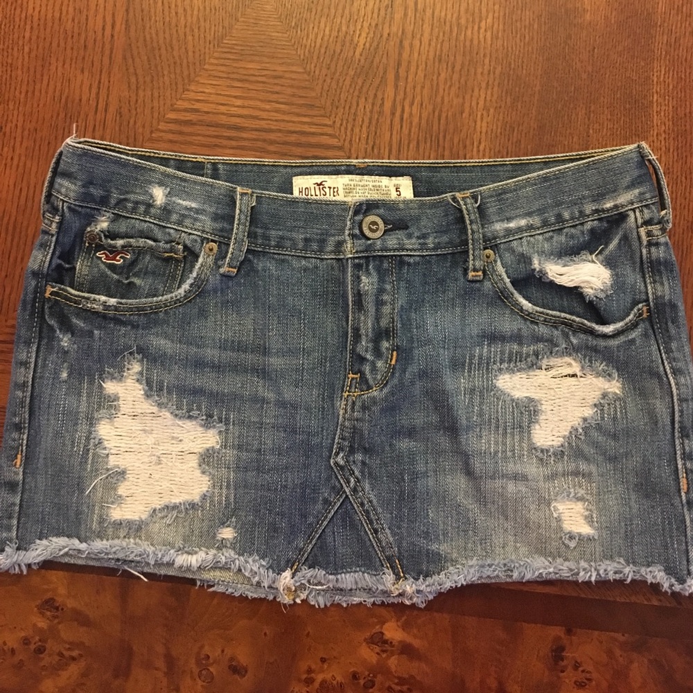 Hollister Short Jean Skirt