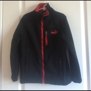 Puma Boys fleece shell zip up size 6