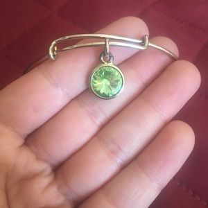 Green peridot (August birthstone) alex and ani