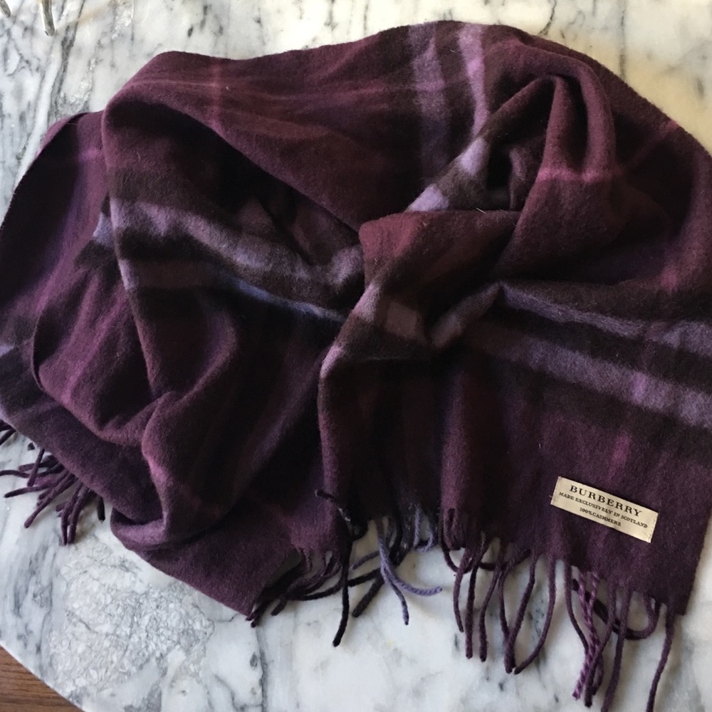 Burberry Purple Scarf