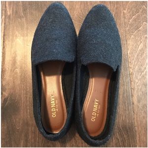 NBW Dark Gray Wool Loafers