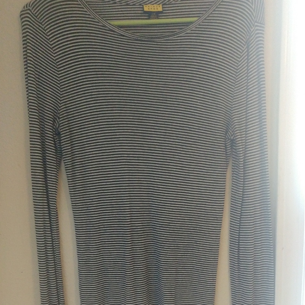 Black and white striped shirt