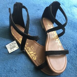 Black strappy sandals