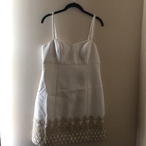 Lilly Pulitzer white pineapple dress