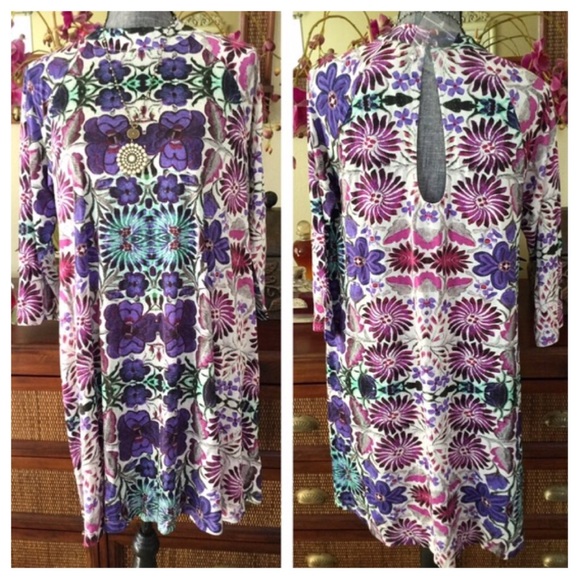 🆕Free People Fiesta Printed Mini Dress.  NWOT. - Picture 4 of 4