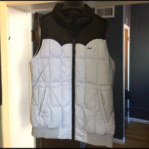 Vintage Le Tigre Reversible Puffer Vest Medium