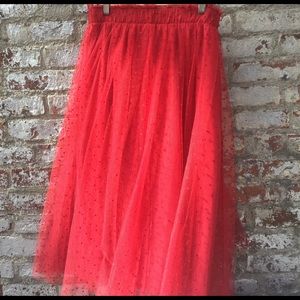 Disney x Kohls red mesh skirt