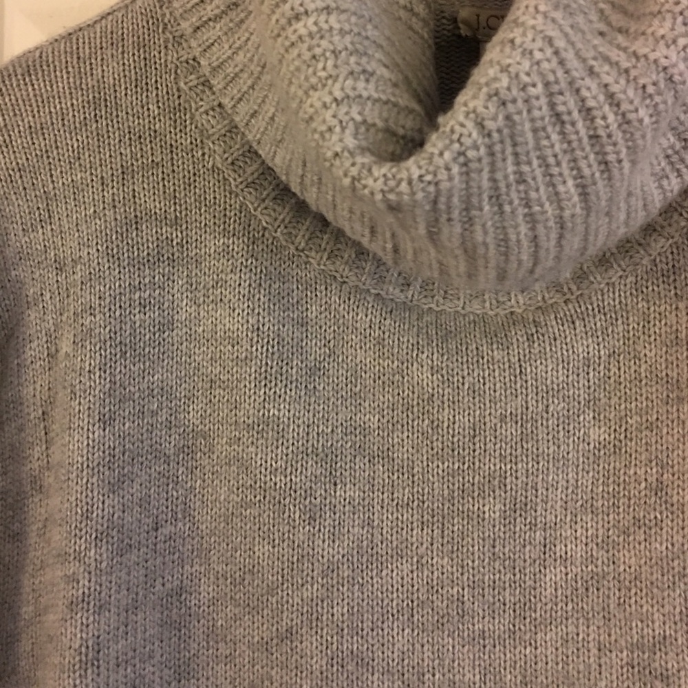 J. Crew Grey Marino Wool Sweater! (#SW1009) - Picture 3 of 3
