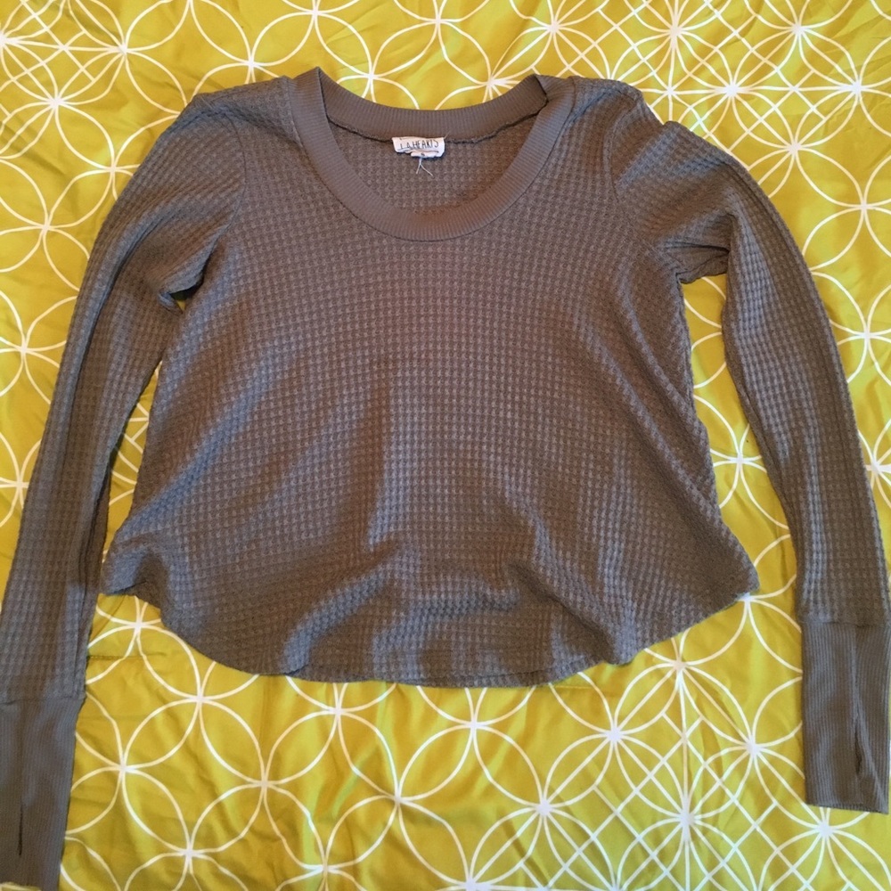 LA hearts crop sweater