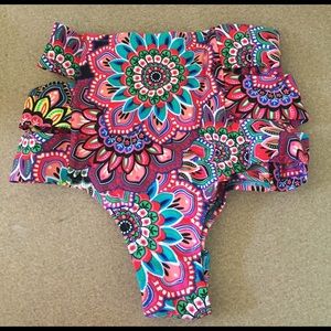 Hollywood High Waist Cheeky Bikini Bottom