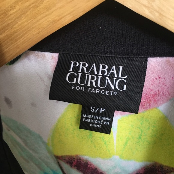 PRABAL GURUNG Exotic Floral Sleeveless Buttondown - Picture 3 of 3