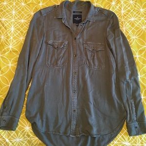 AE boyfriend fit button up