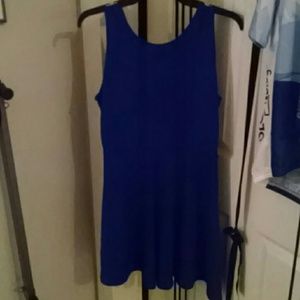 Blue dress, printed design