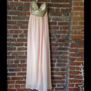 Urban Outfitters Sweetheart Sequin Maxi Dress