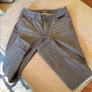 Loft grey jeans 4 petite never worn