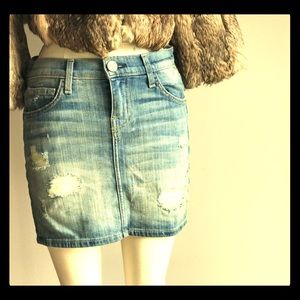 Current Elliot denim mini skirt