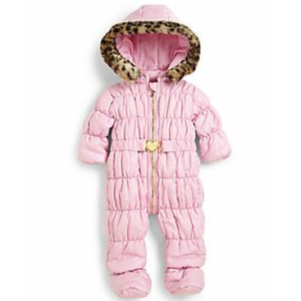 Juicy Couture Baby Infant Pink Snow Suit 0-3 month