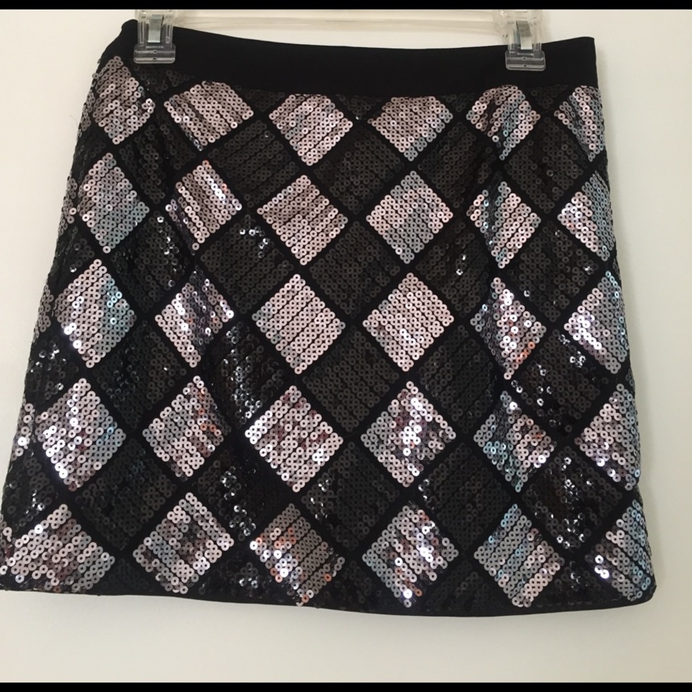Sequin mini skirt!