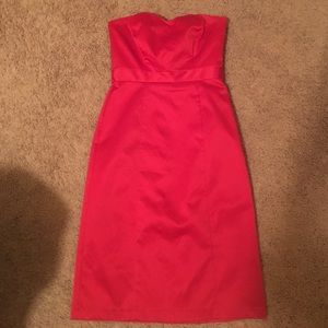 Strapless Red Dress