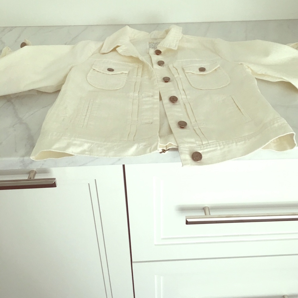 White J Crew Jean jacket