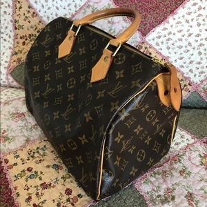 Louis Vuitton speedy 30 monogram brown satchel