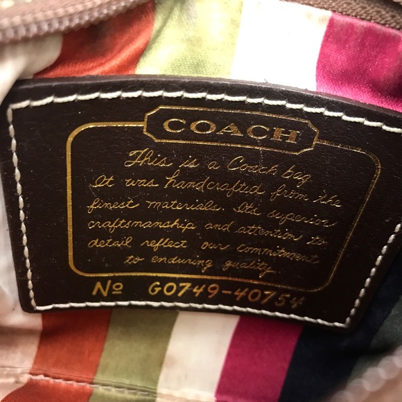 Gold Coach Leather Wrislet Wallet Clutch - Picture 3 of 5