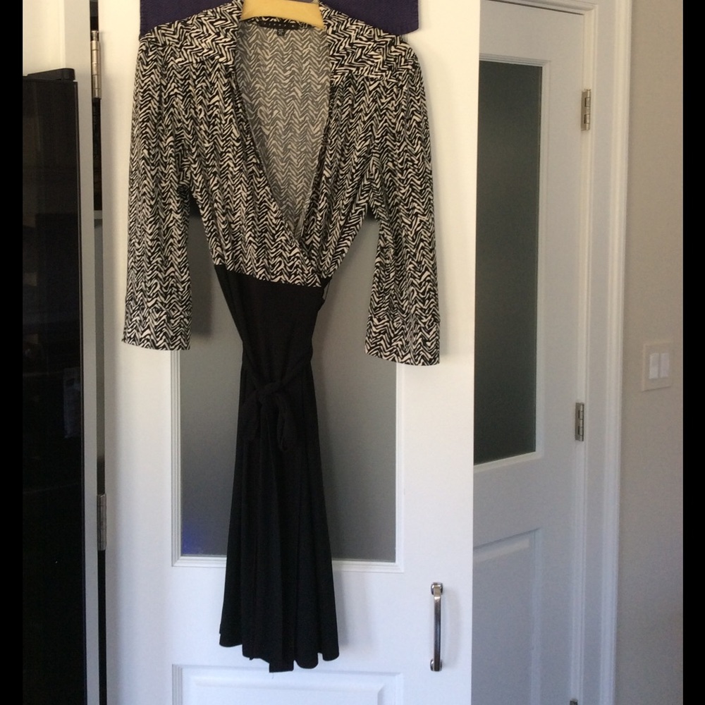 3/4 Sleeve wrap dress