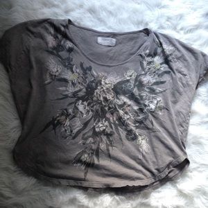 All Saints Graphic Crop Top All Saints Graphic Crop Top