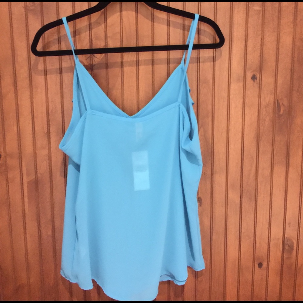 Spaghetti Strap Ruffle Blouse - Picture 2 of 3