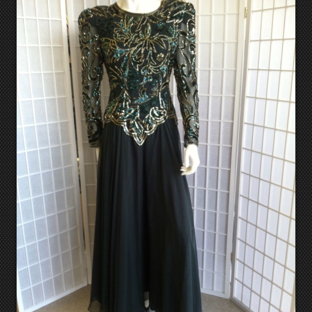 Peak evenings cocktail dress green gorgeous suze 6