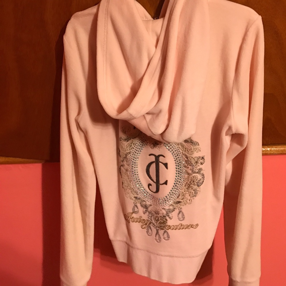 Juicy Light Pink zip sweater