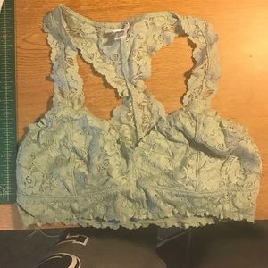Teal Green lace Bralette