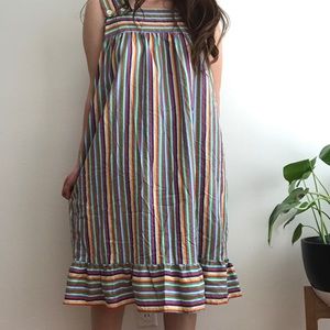 vintage Rainbow striped dress