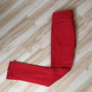 Bold Red Jeans in Very New Condition