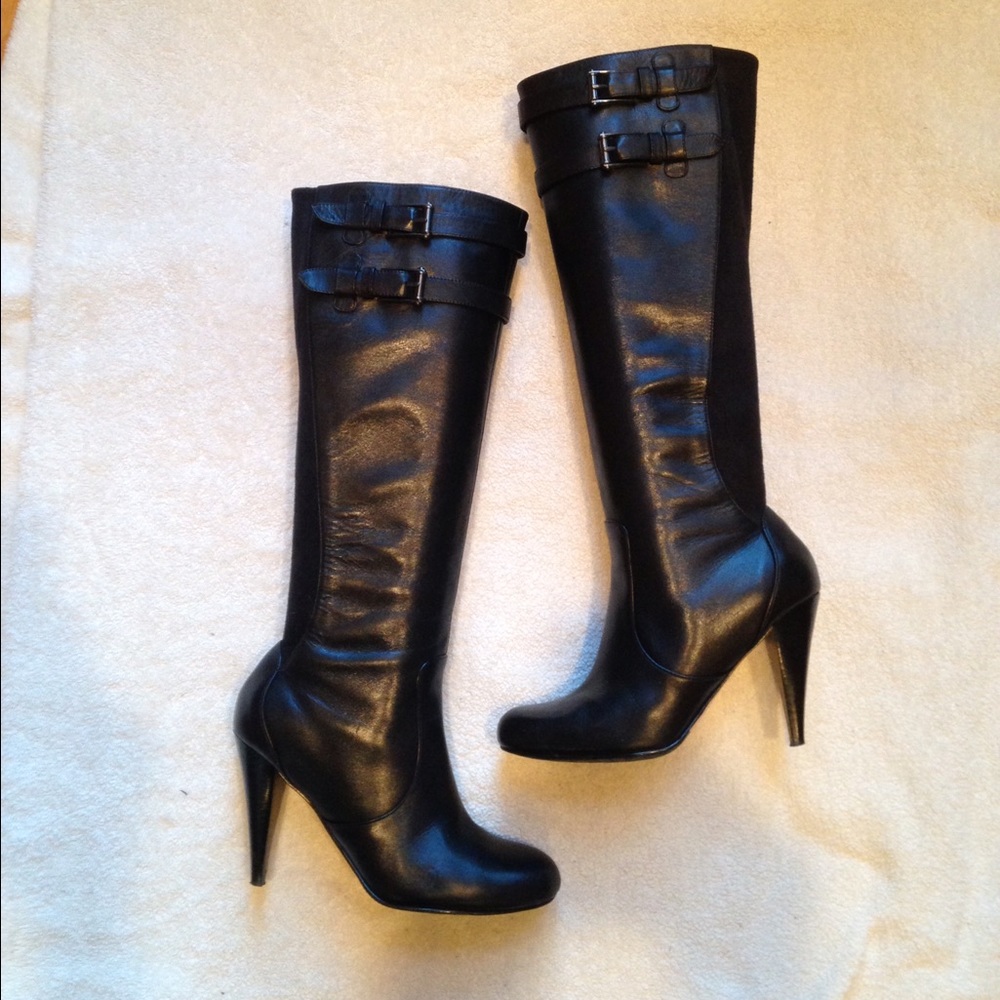 Cole Hann Black Leather Boots