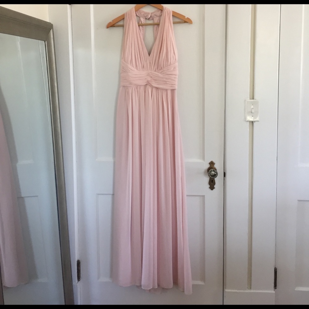 Blush Pink Bridesmaid or Prom Dress
