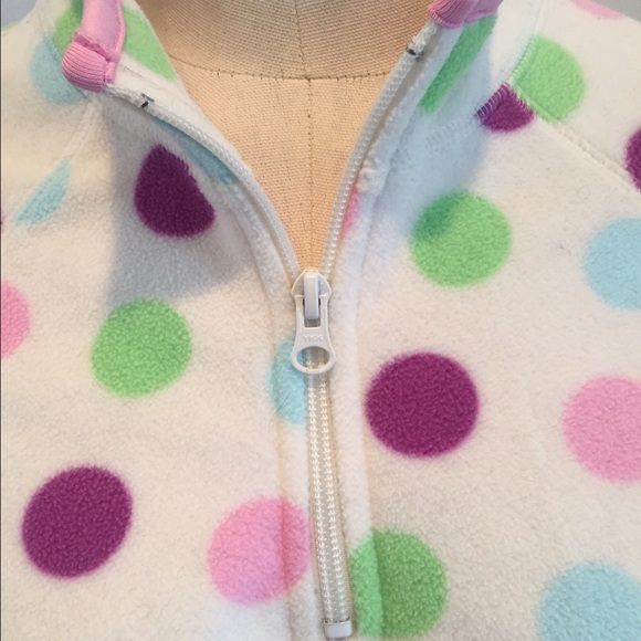 Fleece with polka dots - Picture 2 of 4