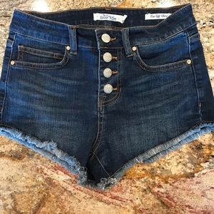 High Waisted Wild Blue shorts