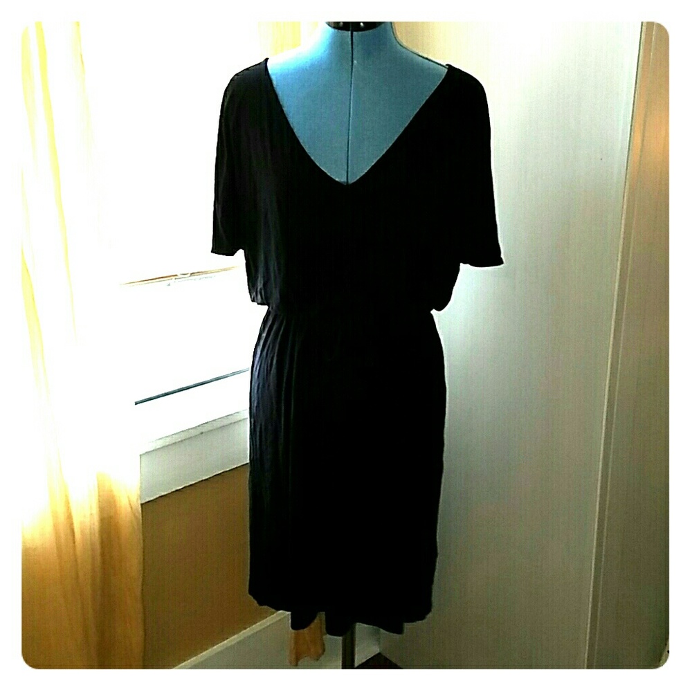 J Crew black knit dress Size medium