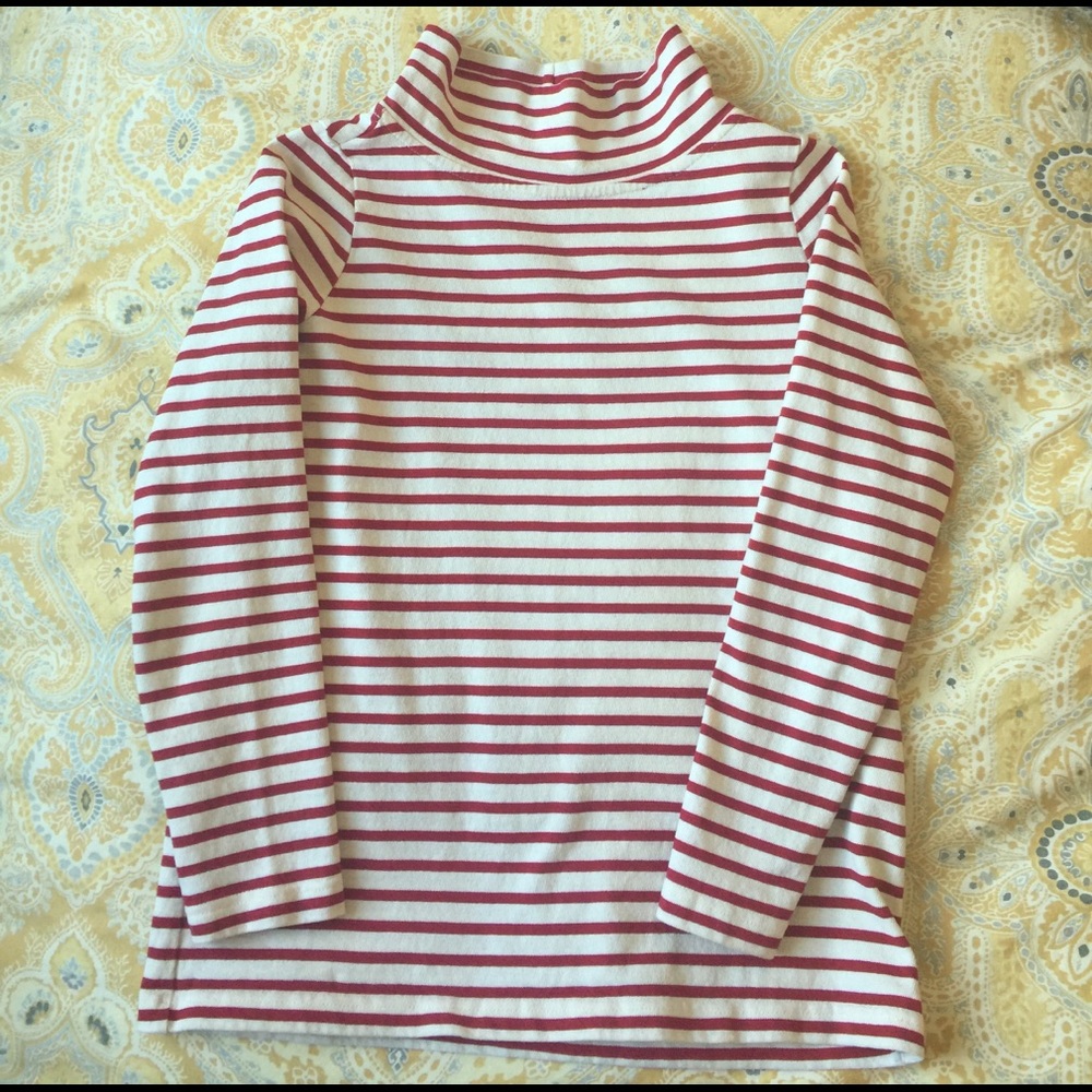Nautical Striped Mock Cotton Tee