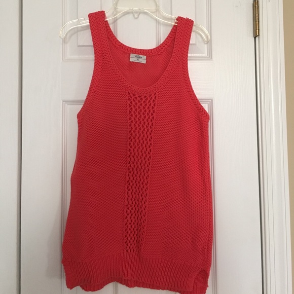 Madewell Knitted Coral tank top Size XS - Picture 1 of 4