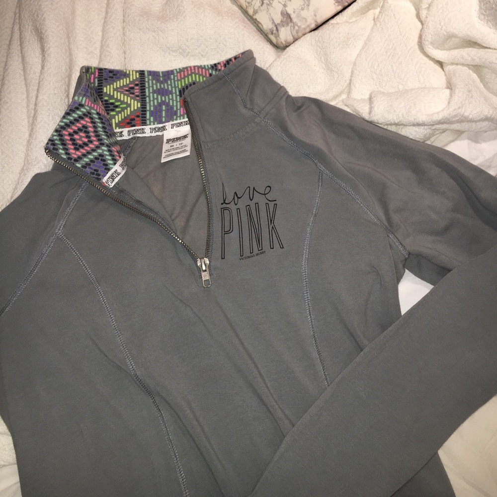 Victoria secret pink quarter zip