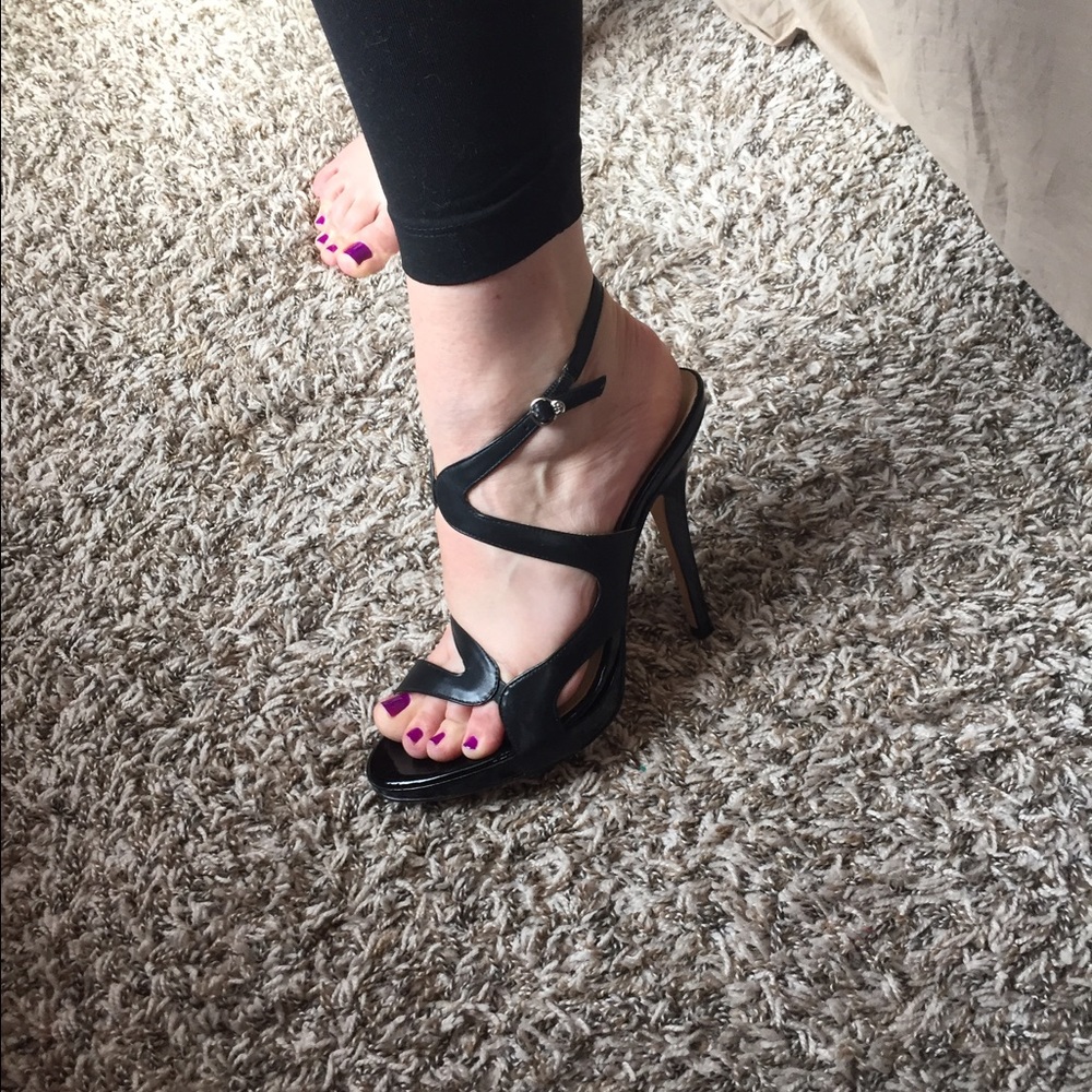 BCBG maxAzria strapped heels