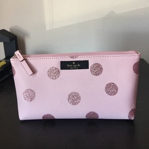 Kate Spade - Pink polka dot make up case