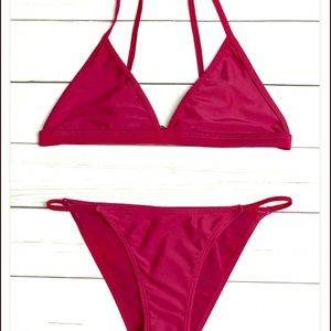 Red Romwe Bikini